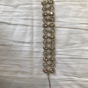 Silver and gold special occasion bracelet